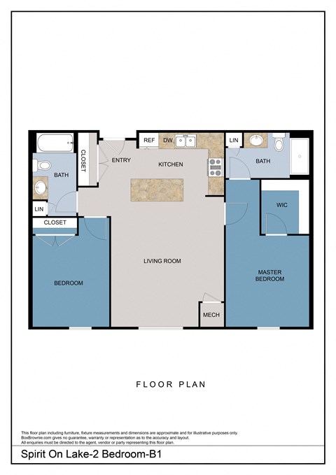 Spirit On Lake-2 Bedroom-B1